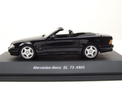 Mercedes SL 73 Cabrio R129 1991 schwarz Modellauto 1:43 Schuco