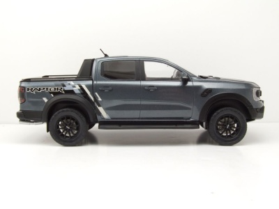 Ford Ranger Raptor Pick Up 2023 dunkelgrau metallic Modellauto 1:18 MCG