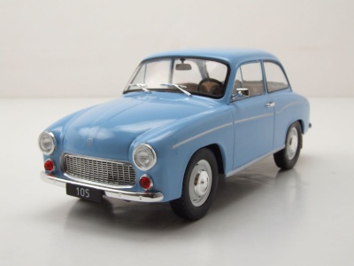 Syrena 105 1975 hellblau Modellauto 1:24 Whitebox