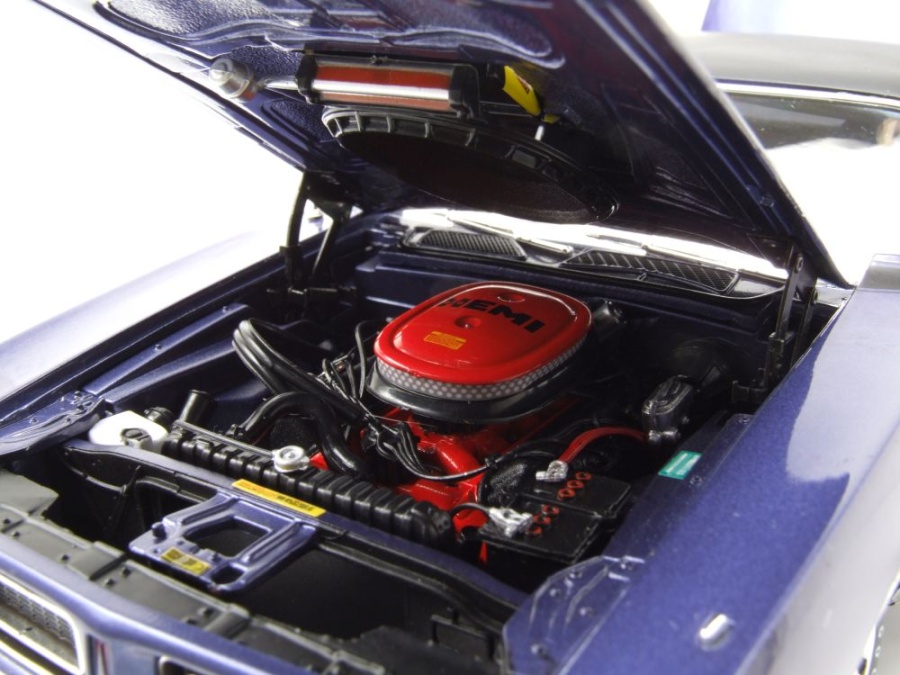 Dodge Charger R/T 1971 AutoWorld 1/18 – Miniature Bleue, Neuve