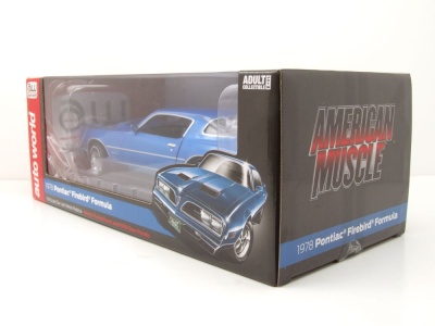 Pontiac Firebird Formula 1978 blau Modellauto 1:18 Auto World
