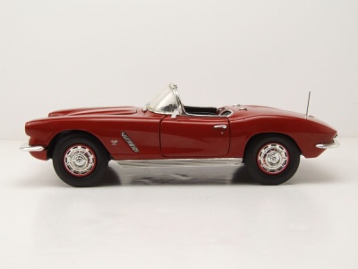 Chevrolet Corvette Convertible Hemmings Muscle Machines 1962 dunkelrot Modellauto 1:18 Auto World