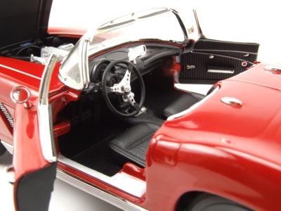 Chevrolet Corvette Convertible Hemmings Muscle Machines 1962 dunkelrot Modellauto 1:18 Auto World