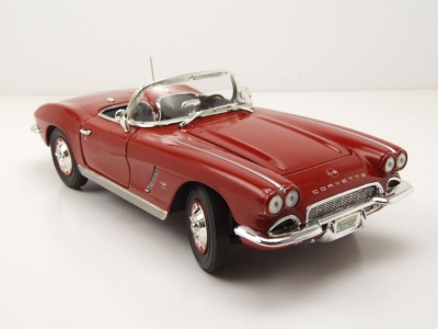 Chevrolet Corvette Convertible Hemmings Muscle Machines 1962 dunkelrot Modellauto 1:18 Auto World