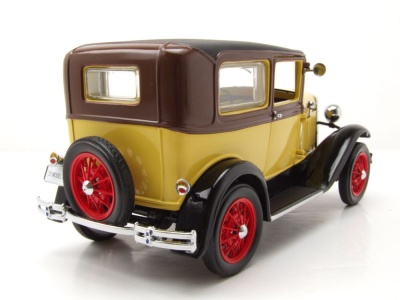 Ford Model A Tudor 1931 gelb braun Modellauto 1:18 Sun Star