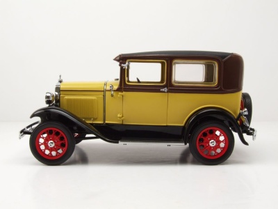 Ford Model A Tudor 1931 gelb braun Modellauto 1:18 Sun Star