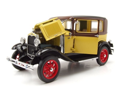 Ford Model A Tudor 1931 gelb braun Modellauto 1:18 Sun Star