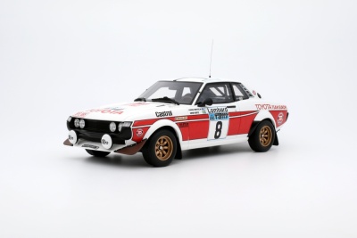 Toyota Celica #8 RA21 RAC Rallye 1977 weiß rot Modellauto 1:18 Ottomobile