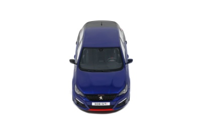 Peugeot 308 GTI 2018 blau schwarz Modellauto 1:18 Ottomobile