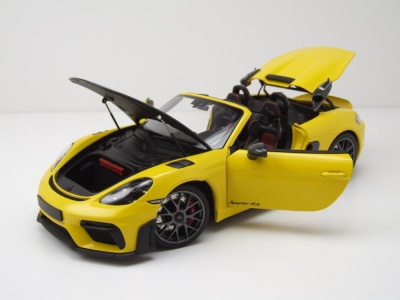 Porsche Spyder RS Weissach Package 2024 gelb Modellauto 1:18 Minichamps