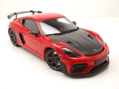 Porsche Cayman GT4 RS Weissach Package 2024 rot Modellauto 1:18 Minichamps