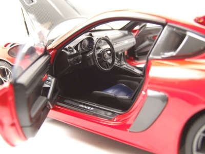 Porsche Cayman GT4 RS Weissach Package 2024 rot Modellauto 1:18 Minichamps
