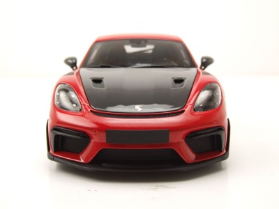 Porsche Cayman GT4 RS Weissach Package 2024 rot Modellauto 1:18 Minichamps