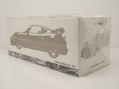 Porsche Cayman GT4 RS Weissach Package 2024 blau Modellauto 1:18 Minichamps