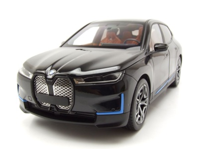 BMW iX 2022 schwarz metallic Modellauto 1:18 Minichamps