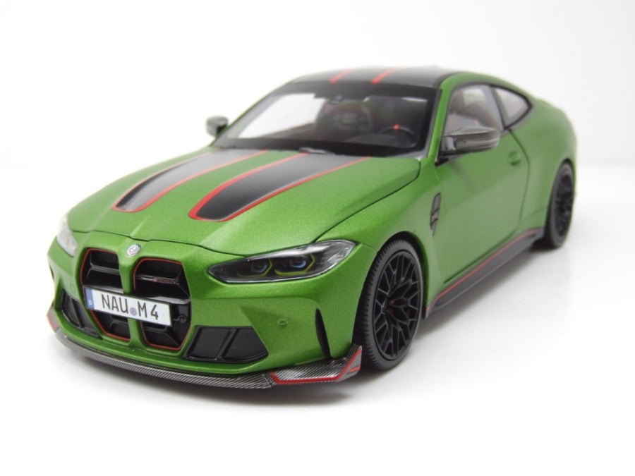 BMW M4 CSL 2022 matt grün metallic Modellauto 1:18 Minichamps