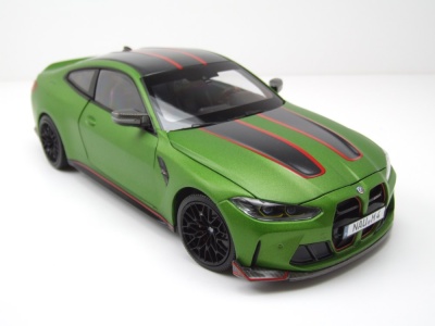 BMW M4 CSL 2022 matt grün metallic Modellauto 1:18 Minichamps