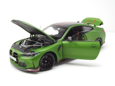 BMW M4 CSL 2022 matt grün metallic Modellauto 1:18 Minichamps