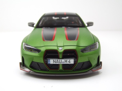 BMW M4 CSL 2022 matt grün metallic Modellauto 1:18 Minichamps