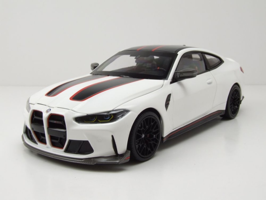BMW M4 CSL 2023 weiß Modellauto 1:18 Minichamps