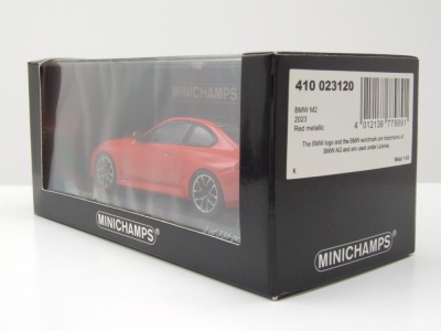 BMW M2 2023 rot metallic Modellauto 1:43 Minichamps