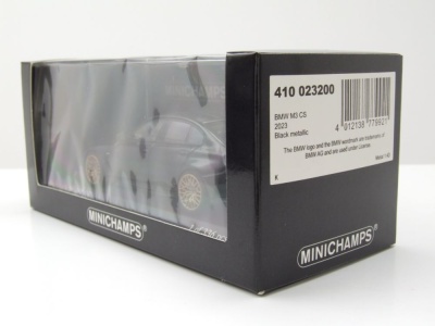 BMW M3 CS 2023 schwarz metallic Modellauto 1:43 Minichamps