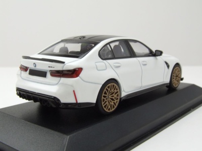 BMW M3 CS 2023 matt weiß Modellauto 1:43 Minichamps