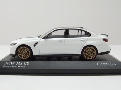BMW M3 CS 2023 matt weiß Modellauto 1:43 Minichamps