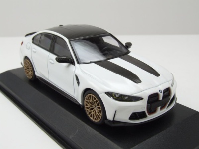 BMW M3 CS 2023 matt weiß Modellauto 1:43 Minichamps