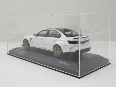 BMW M3 CS 2023 matt weiß Modellauto 1:43 Minichamps