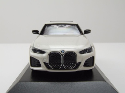 BMW I4 M50 2022 weiß metallic Modellauto 1:43 Minichamps