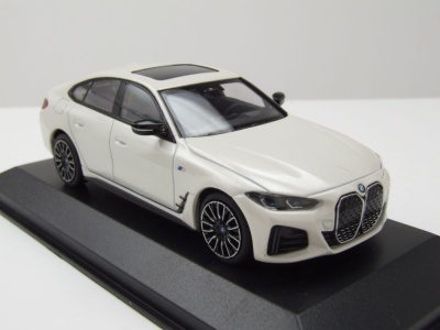 BMW I4 M50 2022 weiß metallic Modellauto 1:43 Minichamps