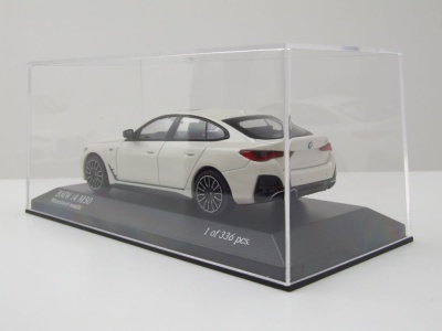 BMW I4 M50 2022 weiß metallic Modellauto 1:43 Minichamps