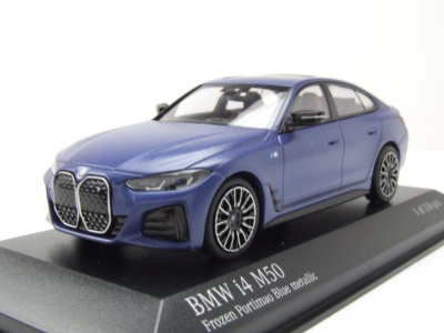 BMW I4 M50 2023 matt blau Modellauto 1:43 Minichamps