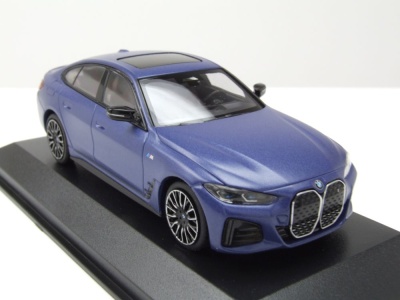 BMW I4 M50 2023 matt blau Modellauto 1:43 Minichamps
