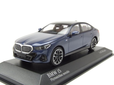 BMW I5 2024 dunkelblau metallic Modellauto 1:43 Minichamps