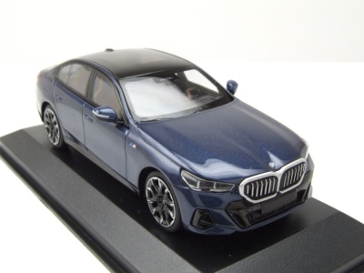 BMW I5 2024 dunkelblau metallic Modellauto 1:43 Minichamps