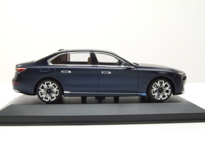 BMW I7 2023 matt blau metallic Modellauto 1:43 Minichamps