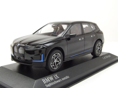 BMW IX 2023 schwarz metallic Modellauto 1:43 Minichamps