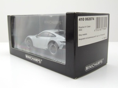 Porsche 911 Dakar 2022 grau metallic Modellauto 1:43 Minichamps