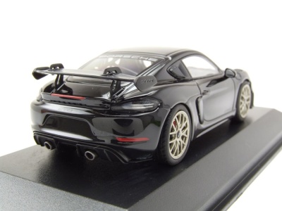 Porsche Cayman GT4 RS 2021 schwarz neodyme Felgen Modellauto 1:43 Minichamps