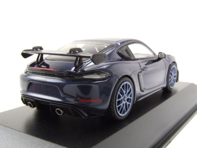 Porsche Cayman GT4 RS 2021 dunkelblau blaue Felgen...