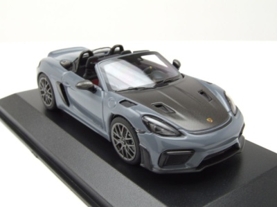 Porsche 718 Spyder RS Weissach Package 2023 grau Modellauto 1:43 Minichamps