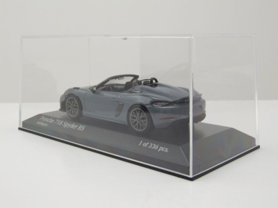 Porsche 718 Spyder RS Weissach Package 2023 grau Modellauto 1:43 Minichamps
