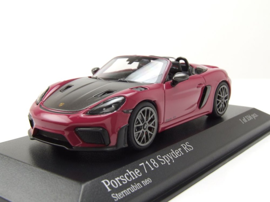 Porsche 718 Spyder RS Weissach Package 2023 rubystar Modellauto 1:43 Minichamps