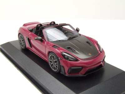 Porsche 718 Spyder RS Weissach Package 2023 rubystar Modellauto 1:43 Minichamps