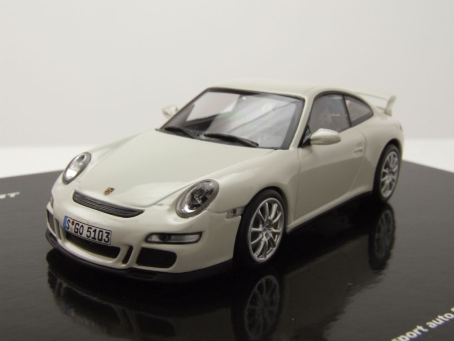 Porsche 911 (997.1) GT3 2006 weiß Modellauto 1:43 Minichamps