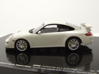 Porsche 911 (997.1) GT3 2006 weiß Modellauto 1:43 Minichamps