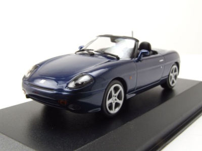 Fiat Barchetta 1995 dunkelblau metallic Modellauto 1:43...