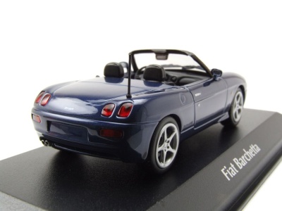 Fiat Barchetta 1995 dunkelblau metallic Modellauto 1:43...